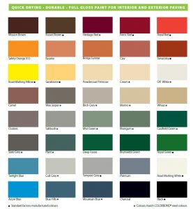 paving_paint_colour_chart - Colormaker Industries