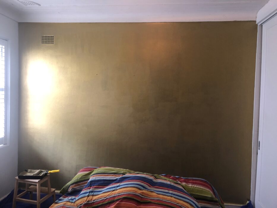 How to Paint a Metallic Feature Wall Colormaker Industries